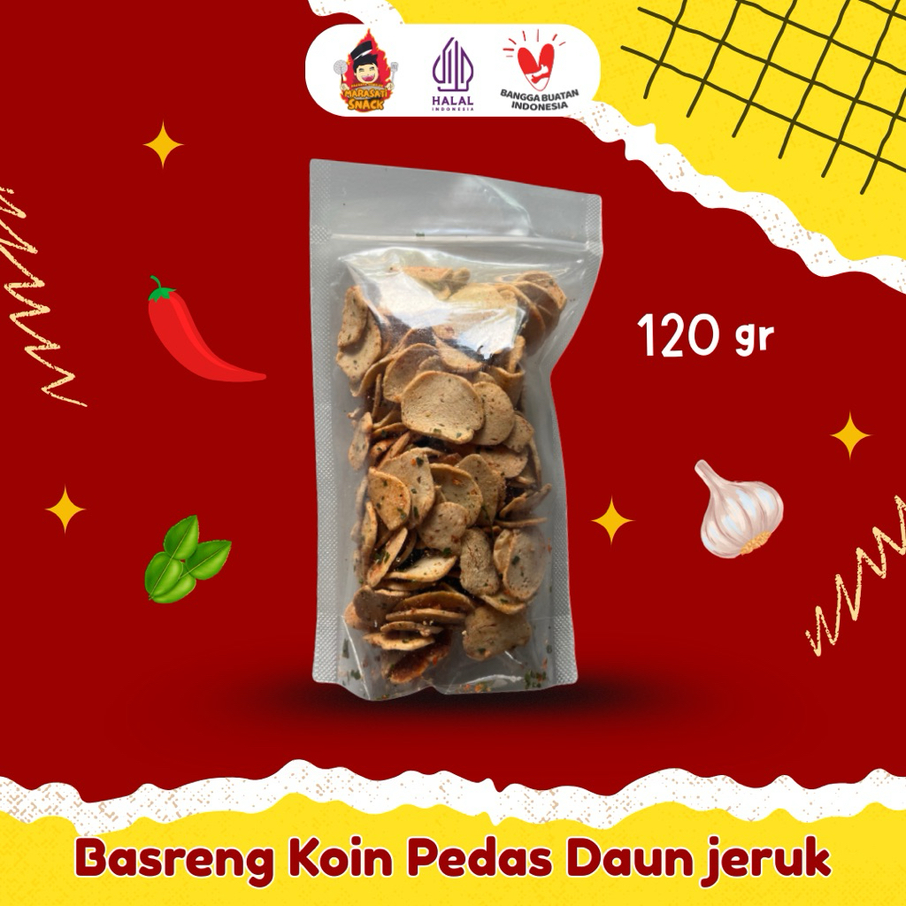 

keripik Basreng Pedas Daun Jeruk Marasati Snack 120gr