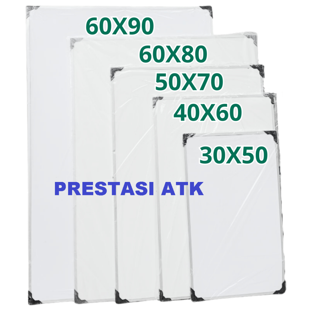 

Papan Tulis Spidol dan Kapur Whiteboard / Blackboard Ukuran 30X50,40X60,50X70,60X80, 60X90 CM BACA DESKRIPSI!!