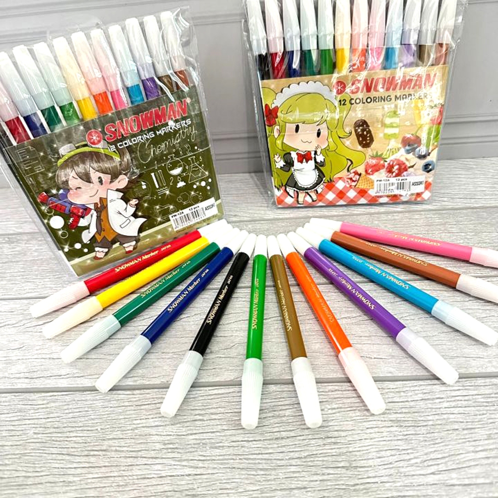 

COD Joy Mart Spidol Snowman Set - Spidol Snowman Marker set 24 warna / Snowman Coloring Marker