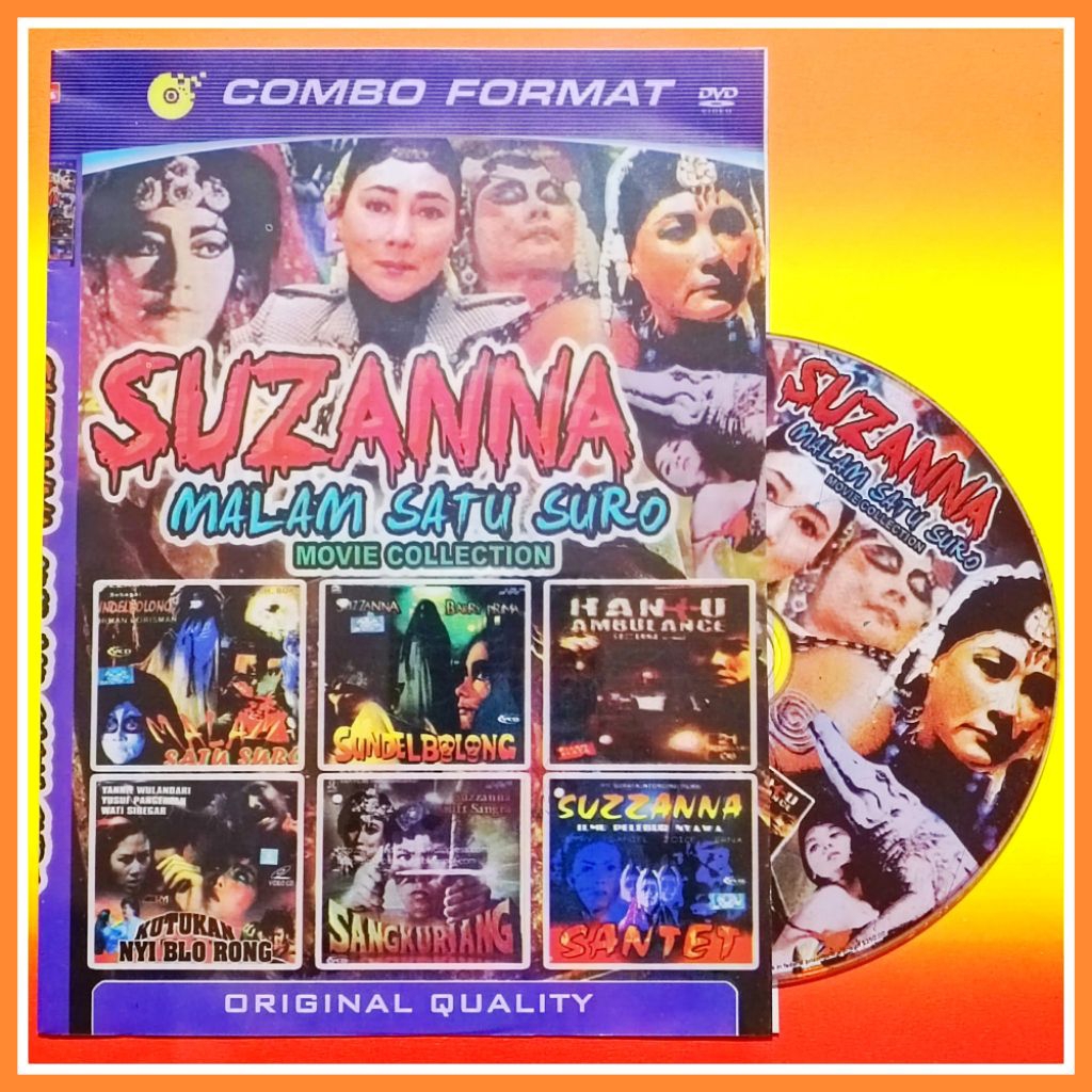 Kaset Film Indonesia Jadul koleksi Suzanna Edisi Malam Satu Suro Campuran Terpopuler 6in1 Susana