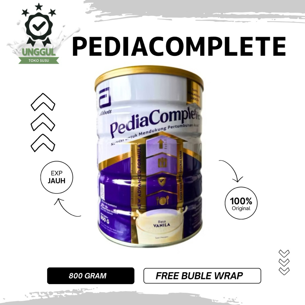 Susu Anak Pediasure Complete PediaComplete rasa vanila ukr 800 gr (bukan triplesure) kemasan baru PE