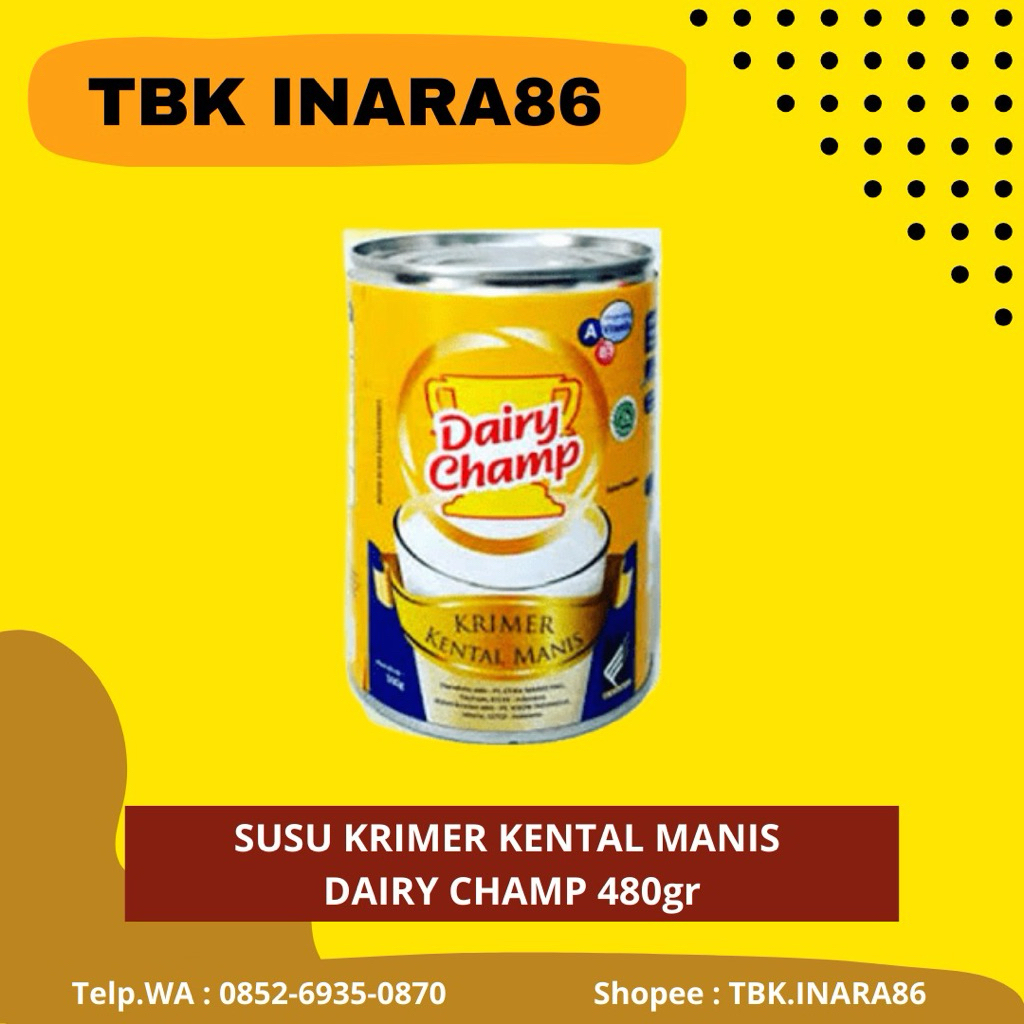 

Susu Krimer Kental Manis Dairy Champ Kaleng – SKM Original
