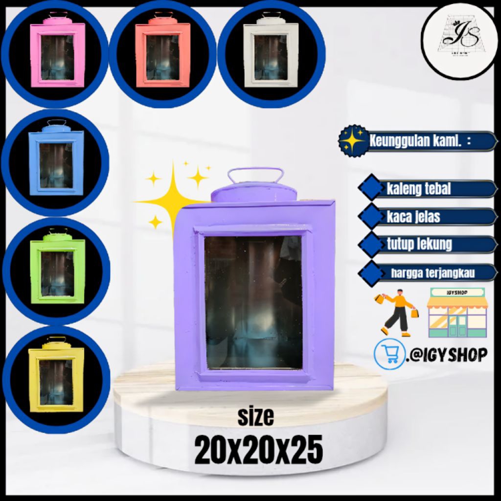 KALENG KERUPUK JADUL MINI/TOPLES KALENG KERUPUK