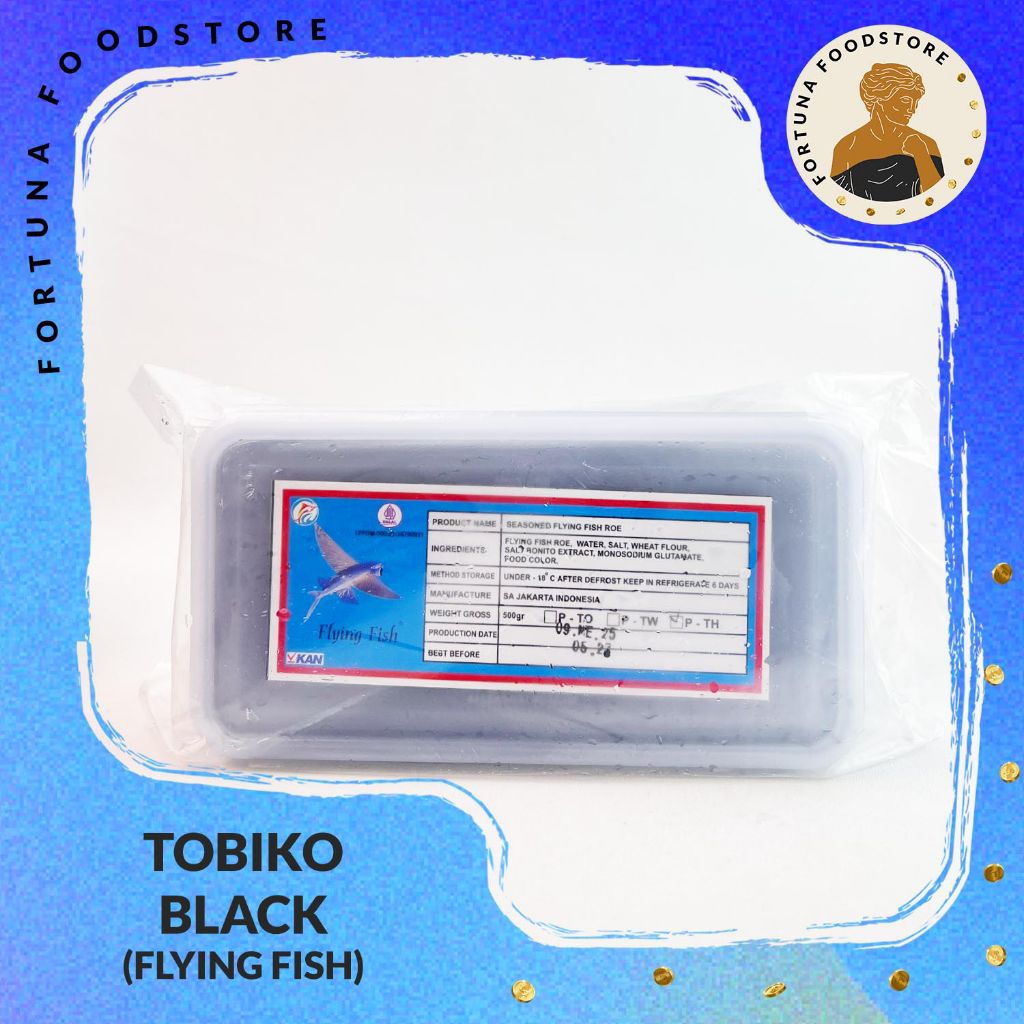 

Tobiko Hitam Telur Ikan Terbang Premium 500gr