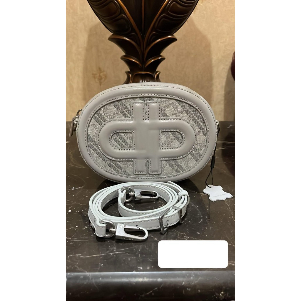 Pedro Sling Bag dengan Motif Logo Pedro - Grey (100% Original Store)