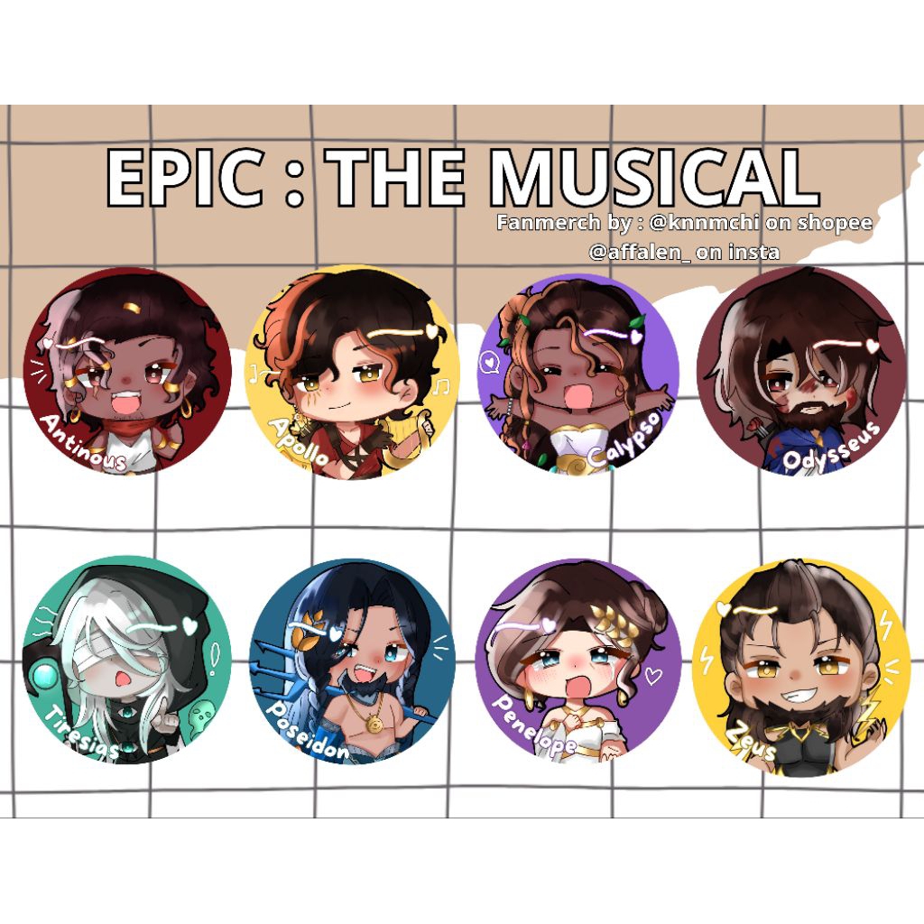 EPIC : The musical fanmerch pin hologram |BACA DESKRIPSI‼️|