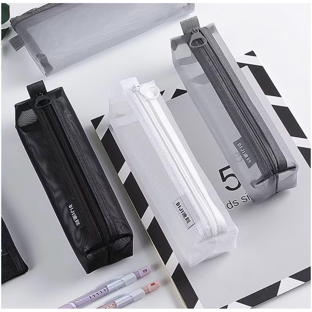 

[BARU] Kotak pensil korea pouch — tempat pensil transparant simple — pencil case lucu