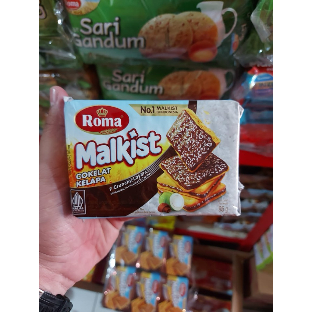 

ROMA MALKIST KOTAK COKELAT KELAPA / KEJU / CREAM