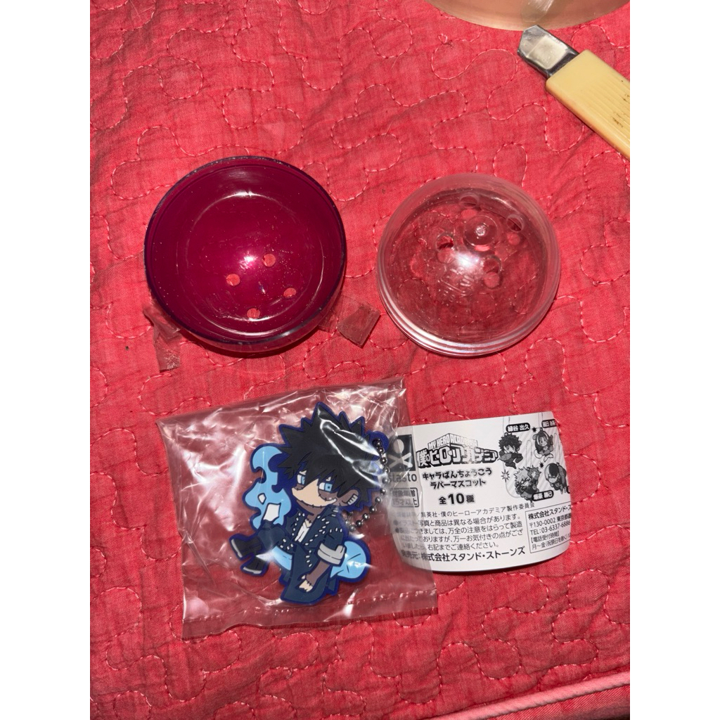 gachapon my hero academia dabi keychain rubber