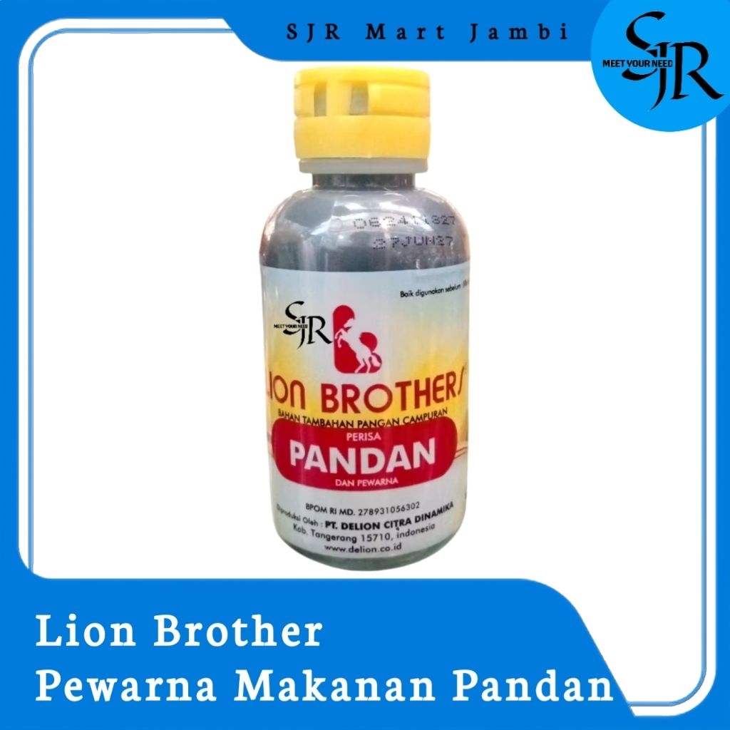 

[Perisa] Lion Brother Pewarna Makanan Pandan | Kemasan Botol 55gr