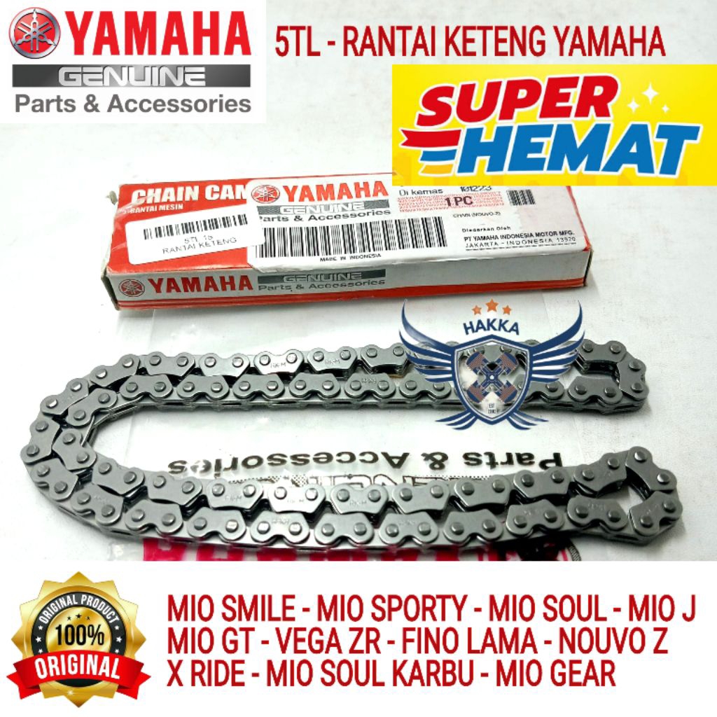 5TL ORIGINAL RANTAI KETENG YAMAHA MIO SMILE, RANTAI KETENG MIO SPORTY, RANTAI KETENG MIO SOUL, RANTA