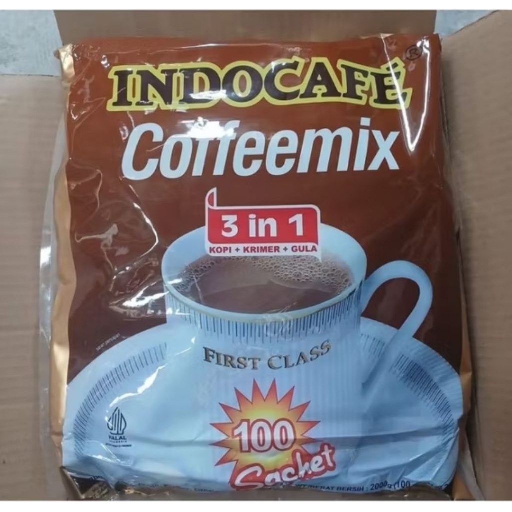 

indocafe cofeemix 3in1 kemasan bag isi 100 sachet