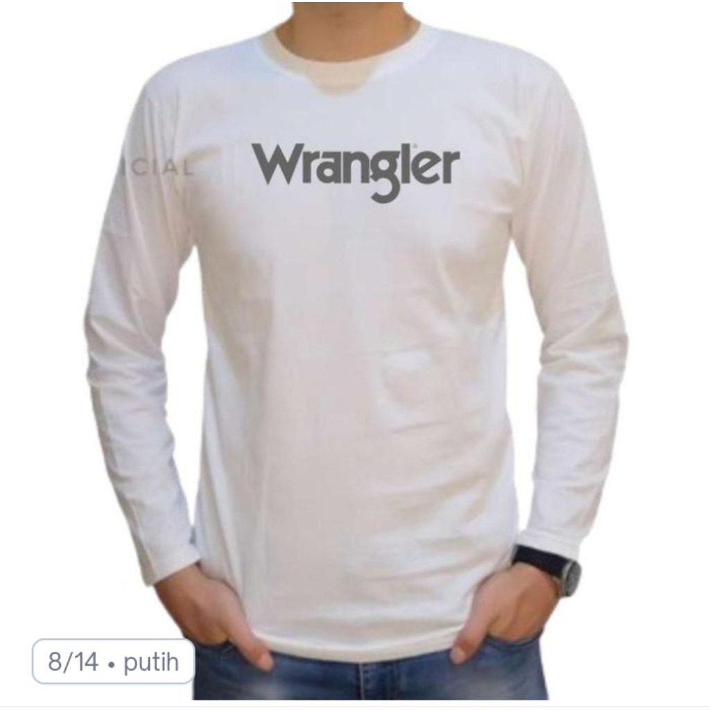 Kaos lengan panjang katun pria/wanita