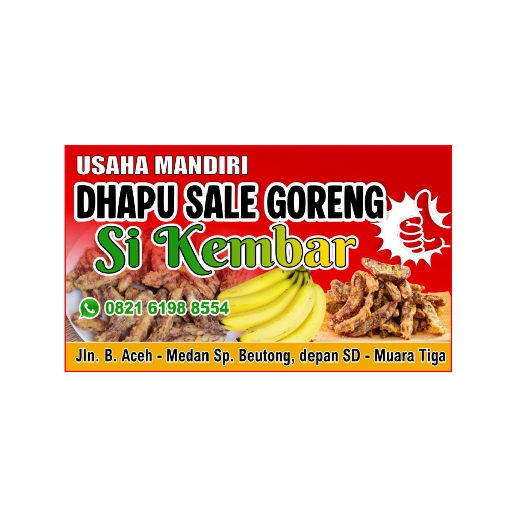 spanduk menu makanan