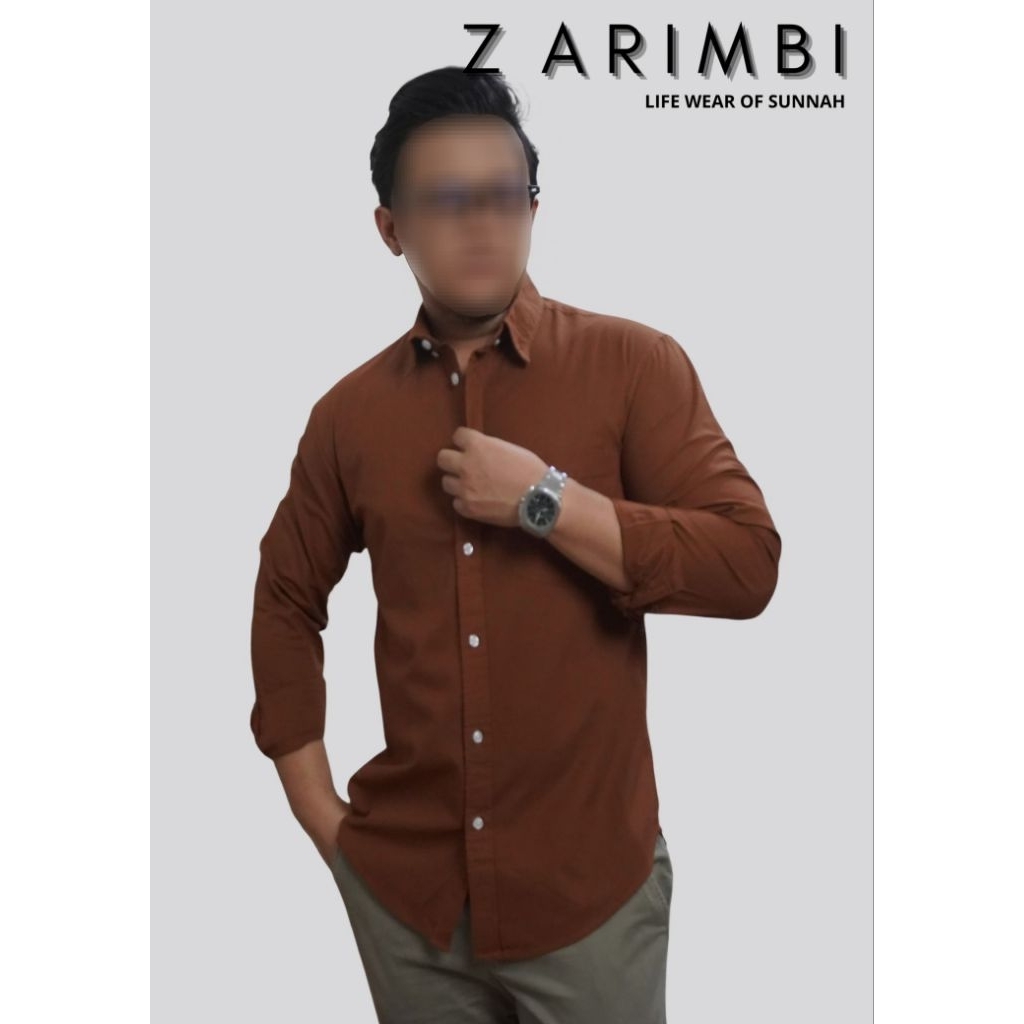 kemeja kasual polos panjang pria/kemeja katun oxford polos panjang pria/ kemeja kantor polos panjang