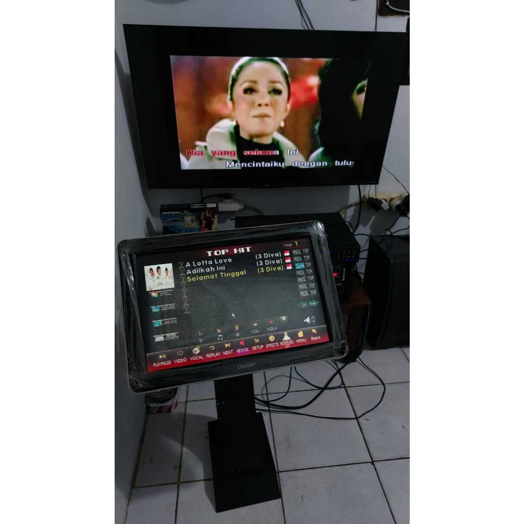 Paket Player Karaoke KJB KJ888 + Layar Monitor Touch Screen 19" geisler