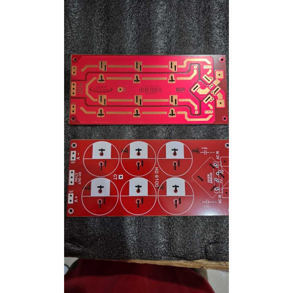 Papan PCB PSU Power Supply  6 Elco - Komponen Audio Sound System