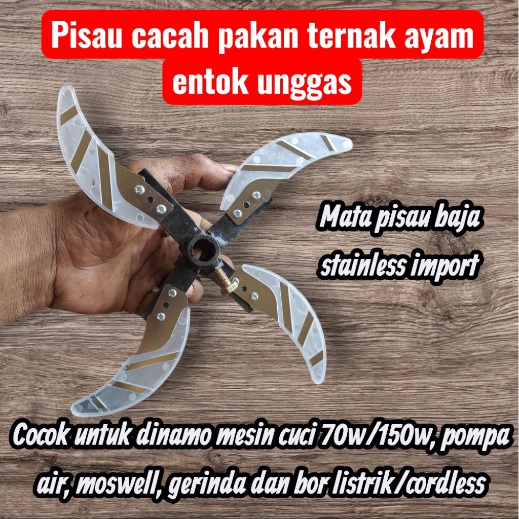 Alat giling pakan ternak cacah sayur rumput untuk dinamo mesin cuci, pompa air dan stick bor