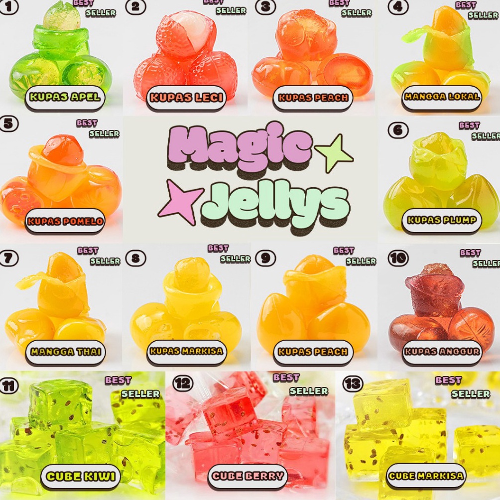 

Hemat MagicJellys 5gram Permen Yupi Candy Gummy Jelly Viral MIX GABISA REQUEST