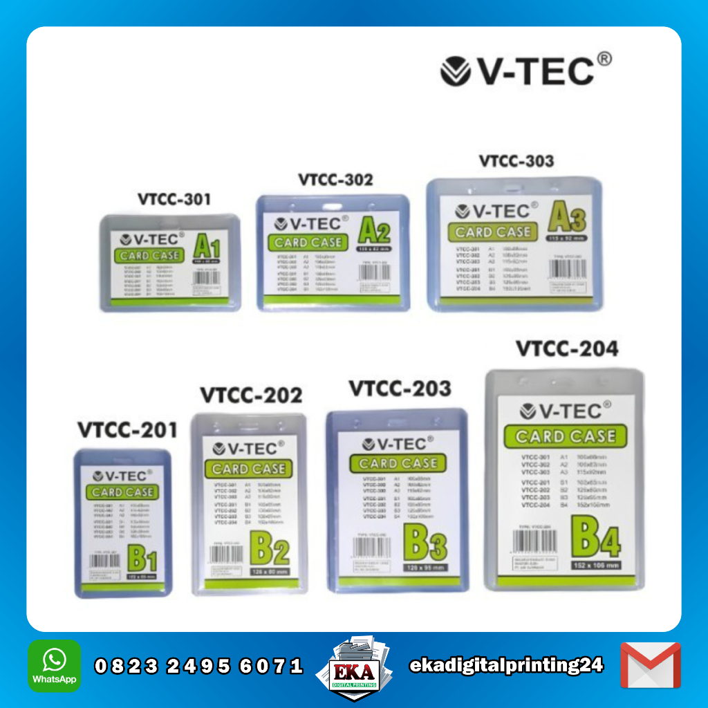 

Card Case Name Tag ID V-TEC / A1 A2 A3 B1 B2 B3 B4