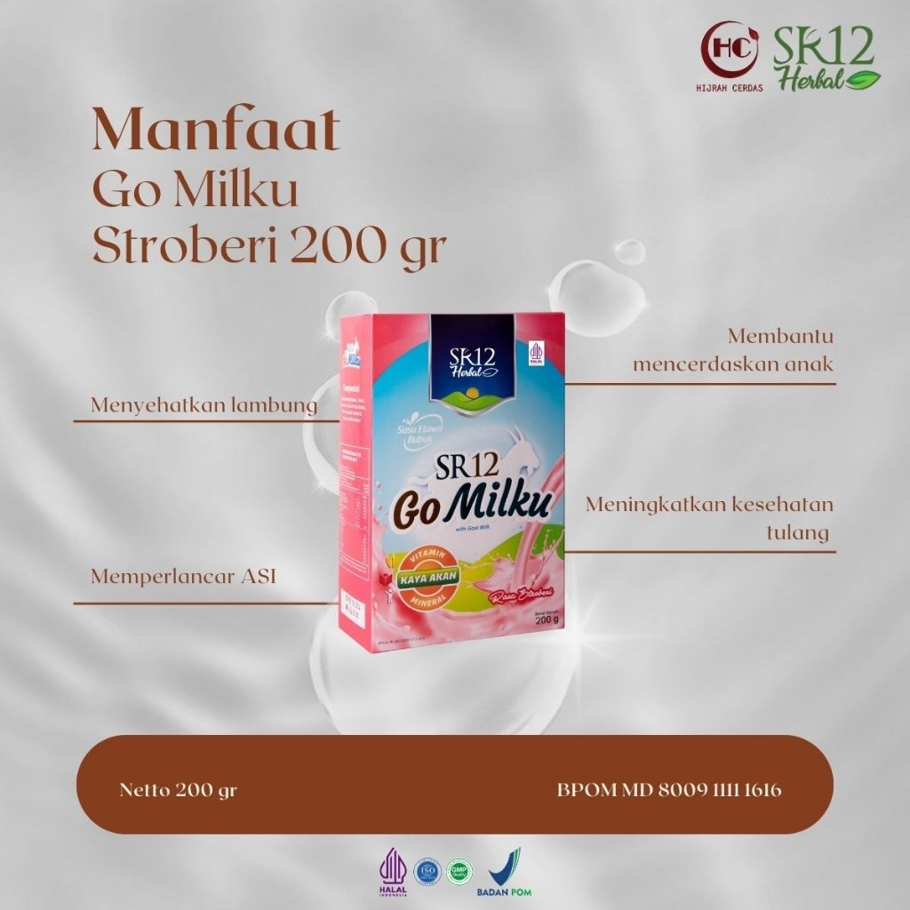 

JUDUL NAMA PRODUK; SUSU KAMBING ETAWA SR12 AMAN BUMIL BUSUI,ANAK & MANULA