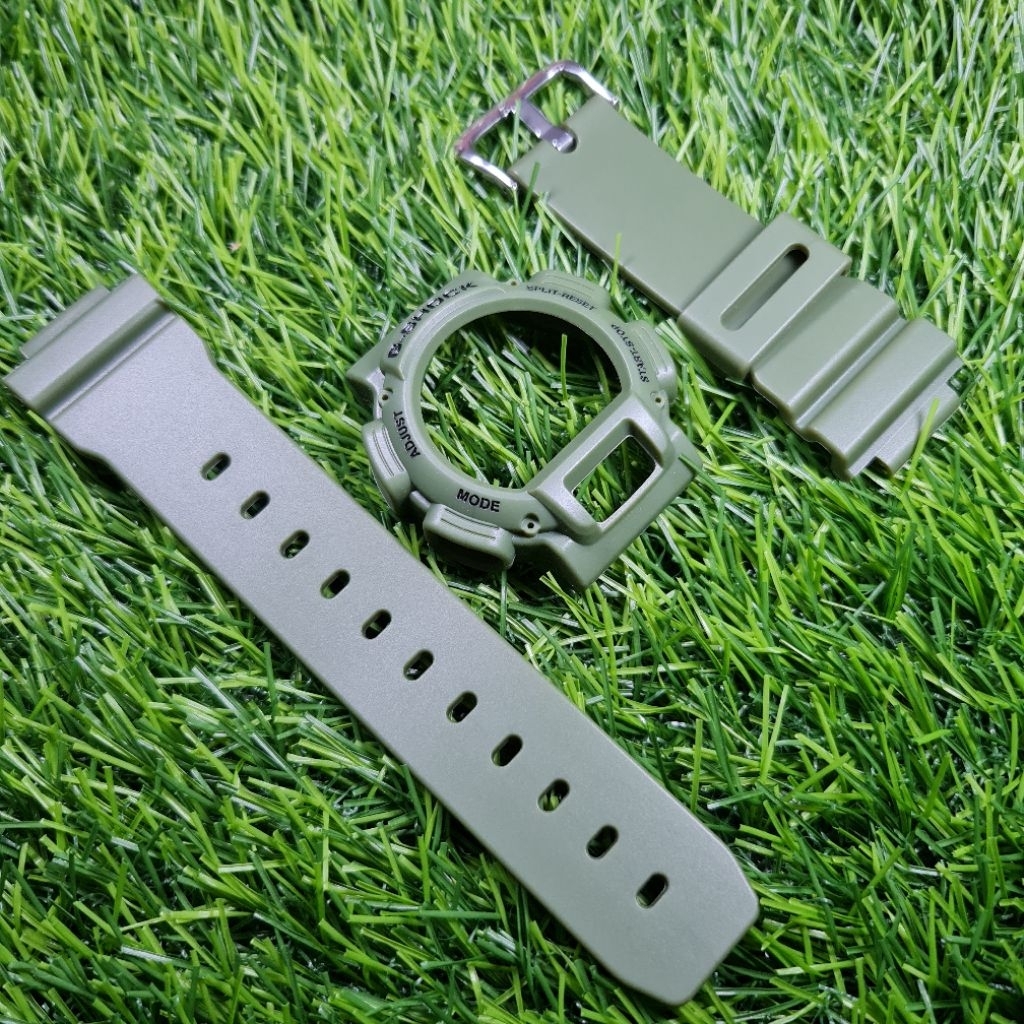 BNB BEZEL N STRAP GSHOCK G-SHOCK DW9052 DW-9052 GREEN ARMY