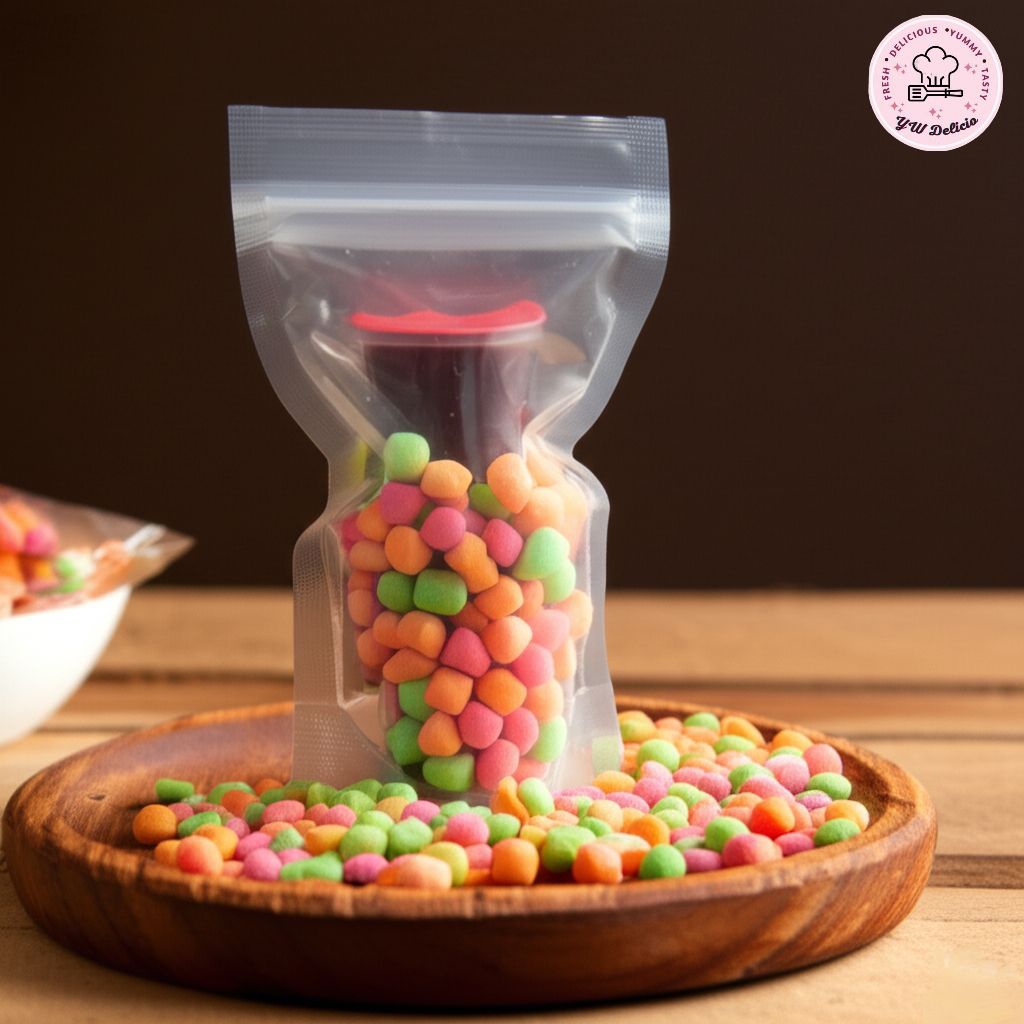 

Nyam Nyam Snack Warna-warni Isi Coklat Cup Mini – Cemilan Renyah Manis Gurih 20gr | YW Delicio