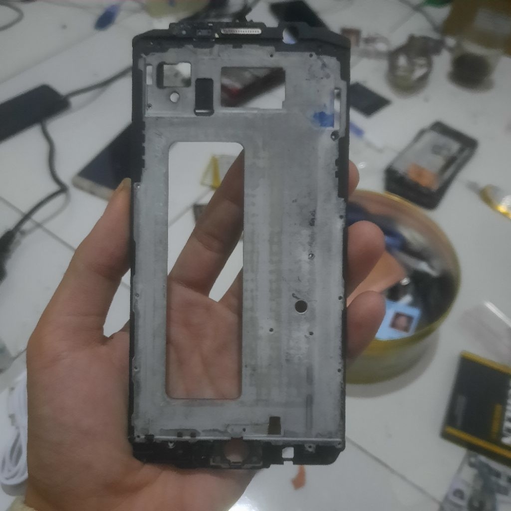 FRAME TULANG TENGAH TATAKAN LCD SAMSUNG GALAXY NOTE 5 COPOTAN