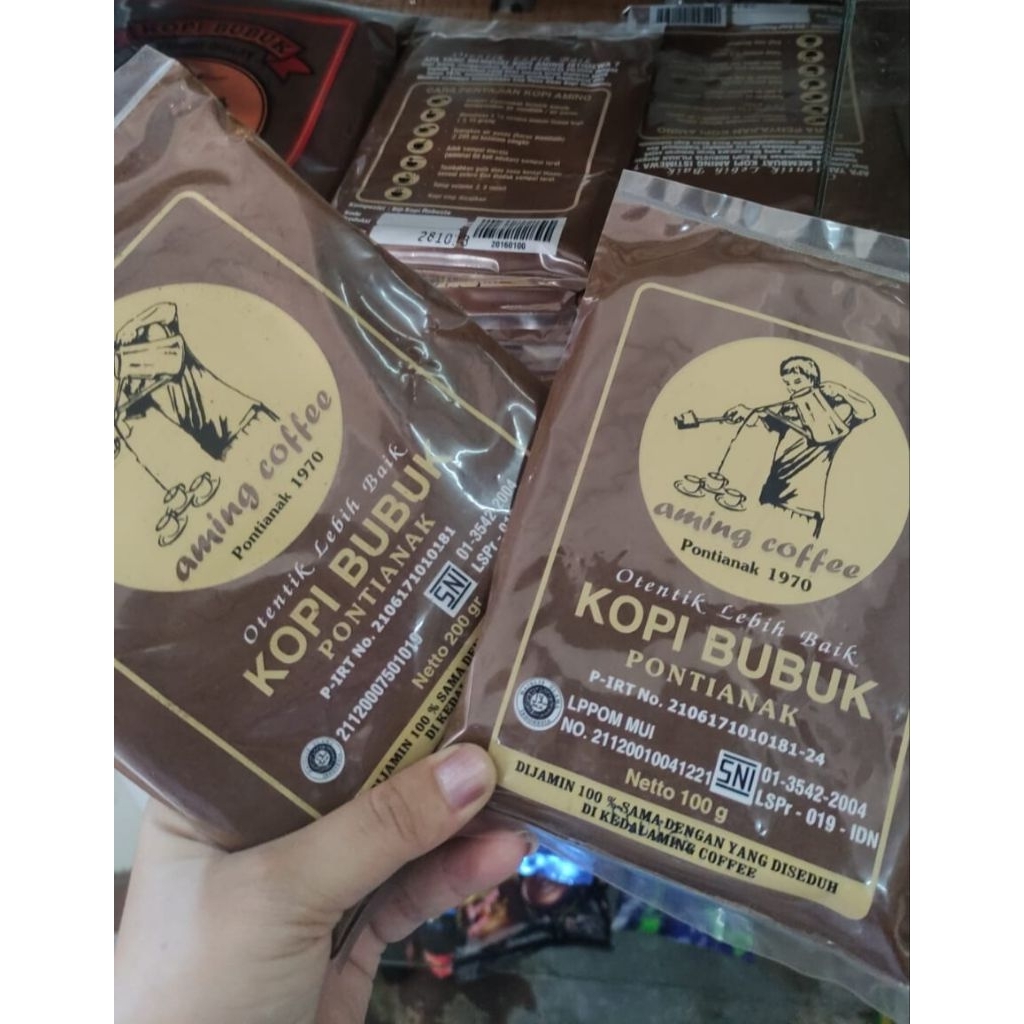 

Kopi Aming Bubuk Khas Pontianak Premium 200 GR