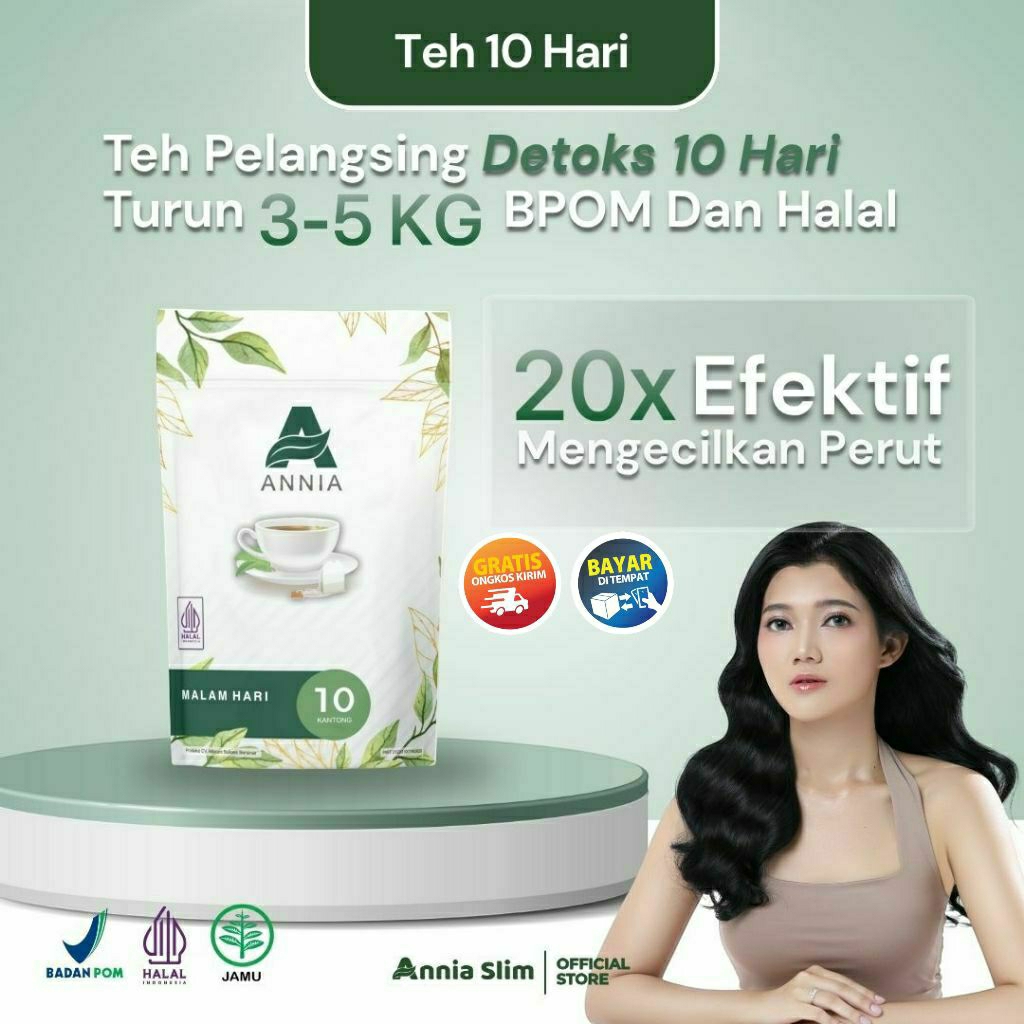 ANNIA DIET SLIMING TEA 10 HARI - Pelangsing Herbal