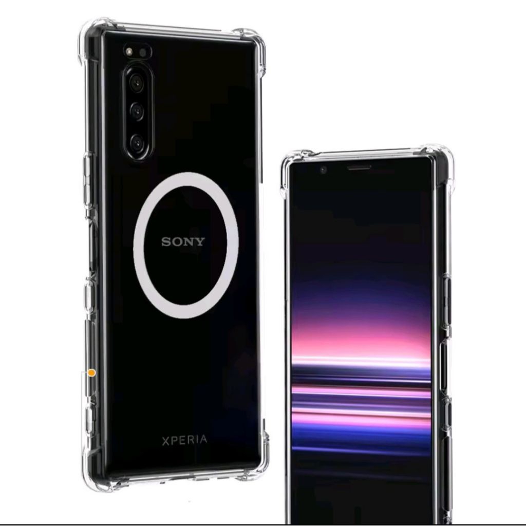 Softcase Anti crack Ring Magnetik Sony Xperia 1 1ii 10iv 5iv 5v XZ2 XZ3 XA2 ultra X Compact Xz1 Comp