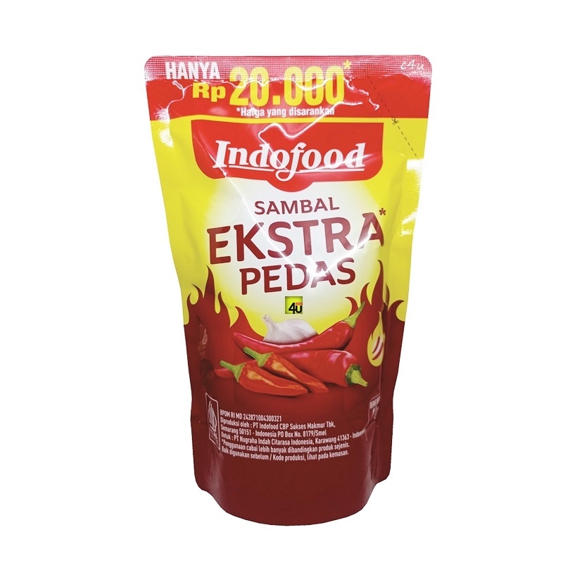 

INDOFOOD SAUS SAMBAL EKSTRA PEDAS REF 1KG