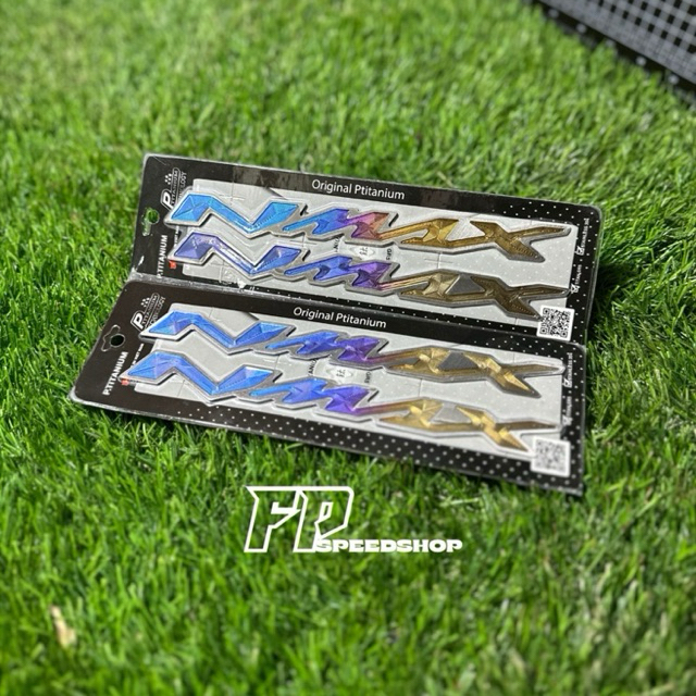 EMBLEM LOGO BODY TITANIUM NMAX OLD NMAX NEW