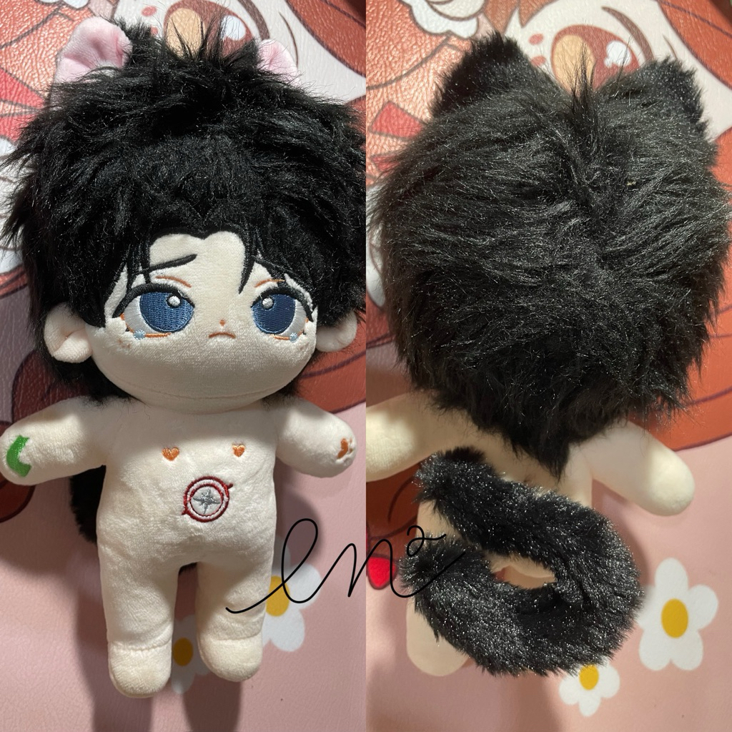 Ready Stock Doll 20cm Felix Yongbok Black Hair Official Straykids SKZ Bbokari