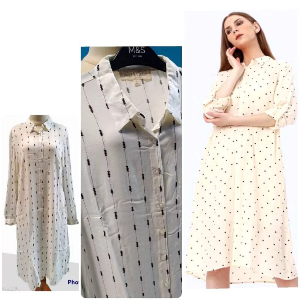 tunic mine dress shirt wanita