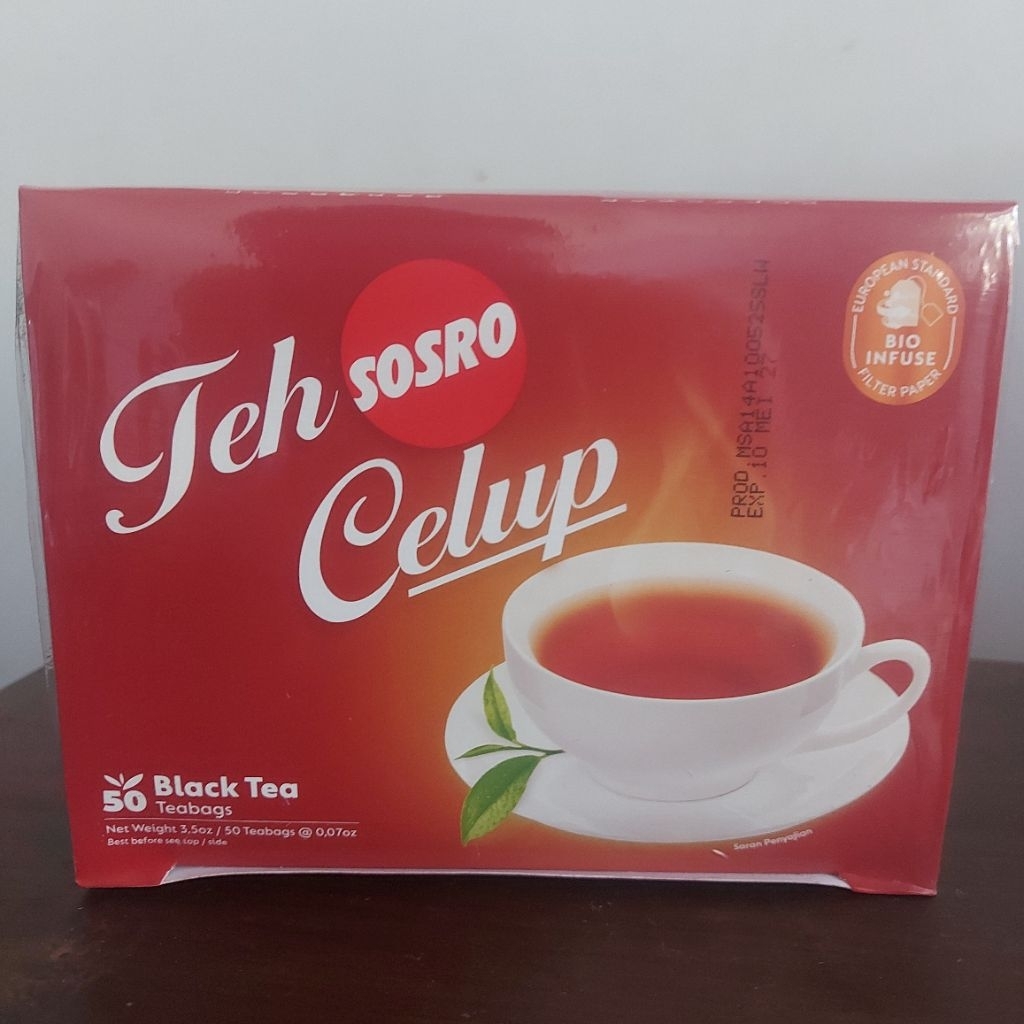

Sosro Teh Celup Black Tea Teh Hitam 1 box isi 50 Celup