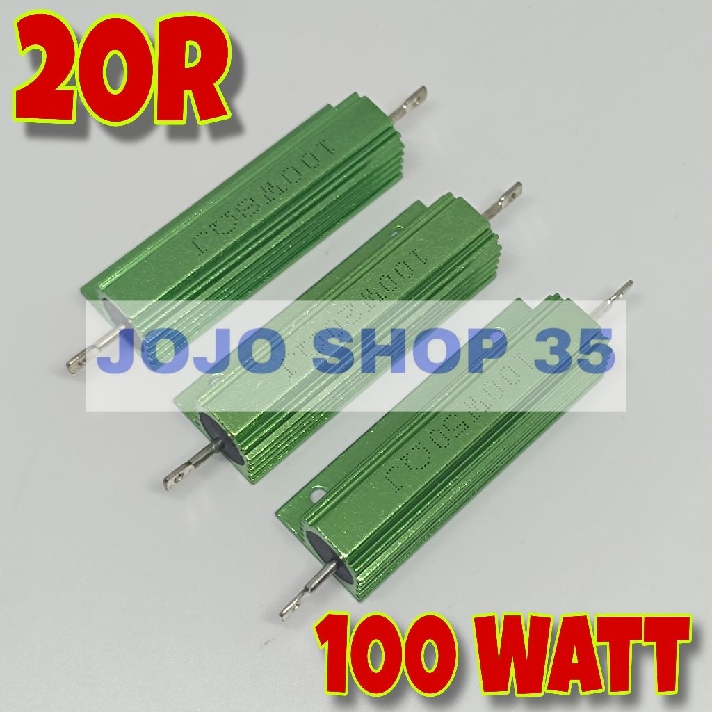 Resistor 100watt 20R 100W resistor 100 Watt 20 OHM 20Ohm ohm Wirewound Dummy Load Shunt Wirewound  2