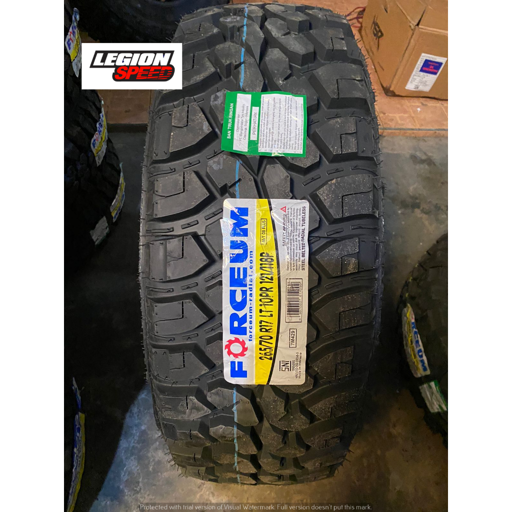 Ban Mobil Pajero Fortuner Offroad Merk FORCEUM M/T 265/70 R17 Pacul Untuk Velg Ring 17