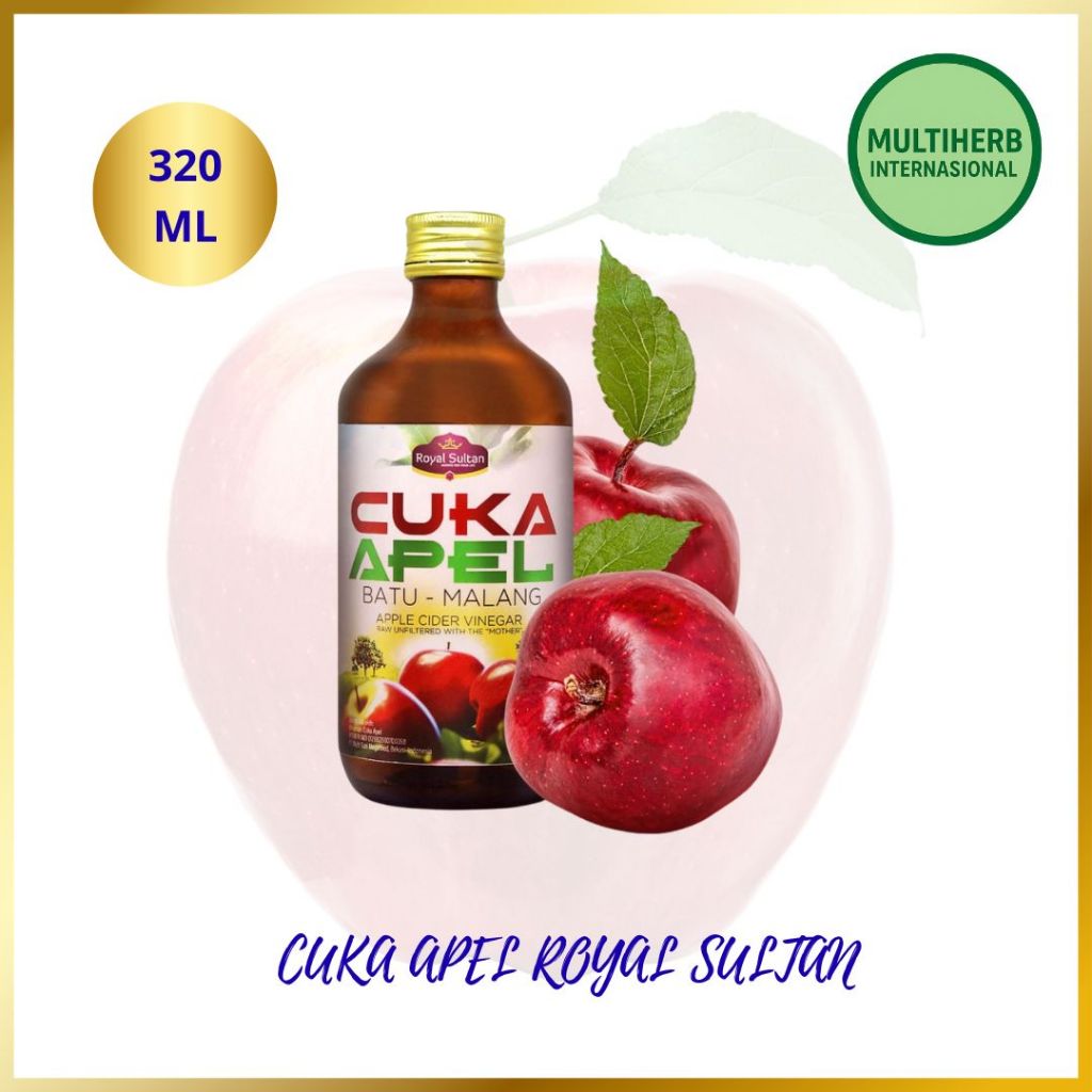 

Organik Cuka Apel Batu Malang Royal Sultan 320ml With Mother - Organic Apple Cider Vinegar
