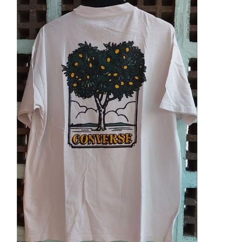 TSHIRT KAOS BAJU CONVERSE PRIA  OVERSIZE S SECOND