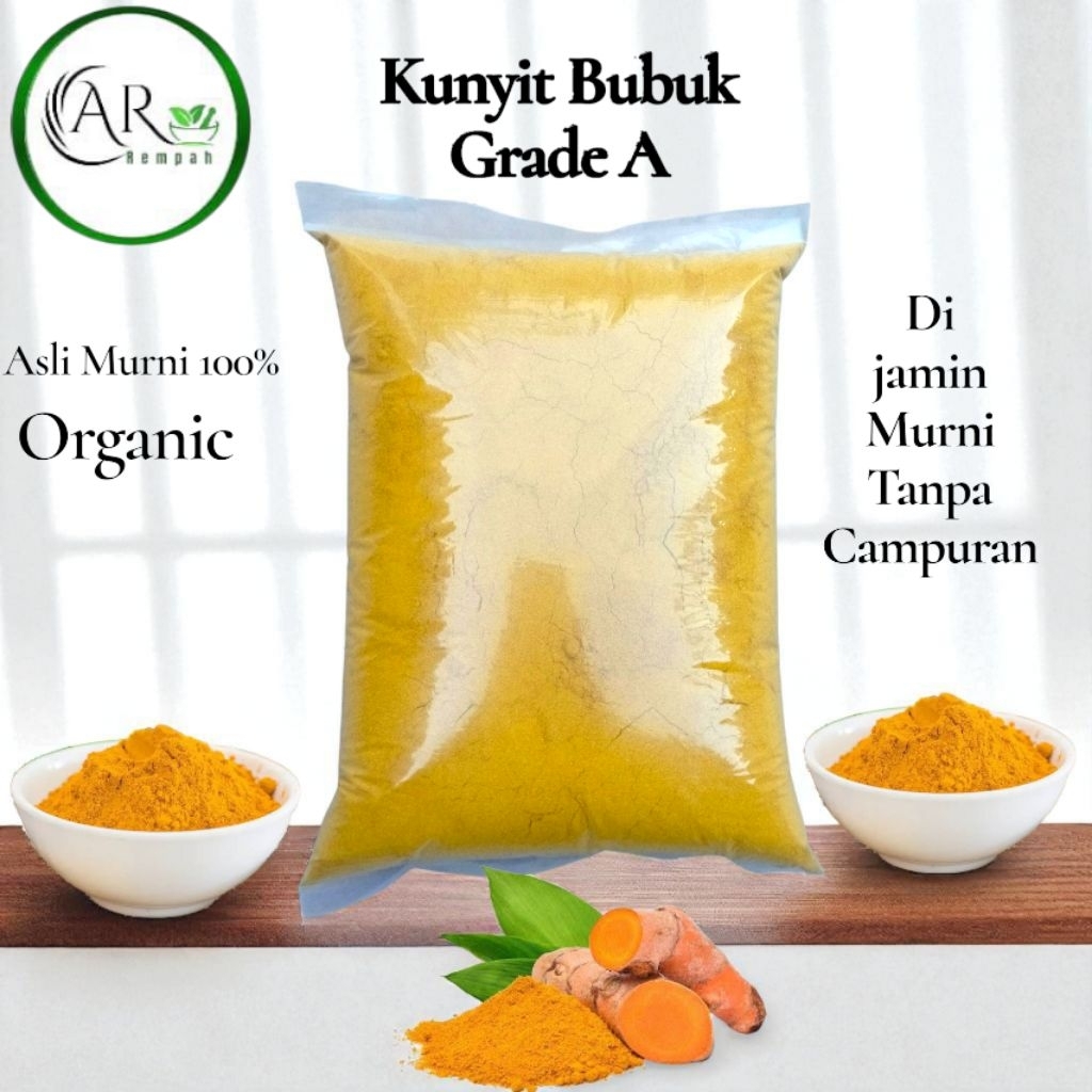 

Kunyit Bubuk Grad A1kg murni tanpa campuran