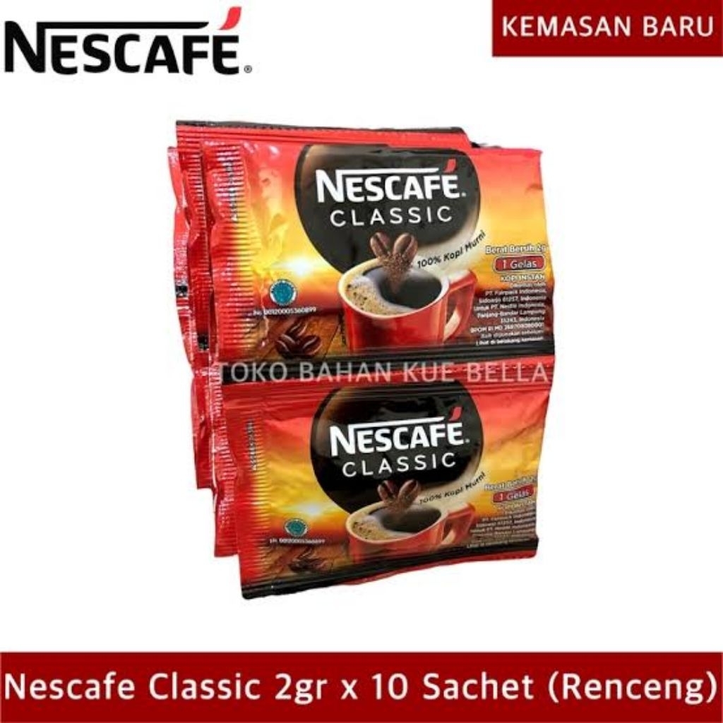 

1 RTG Kopi Nescafe Classic isi 10x2gr - Dalgona Coffe