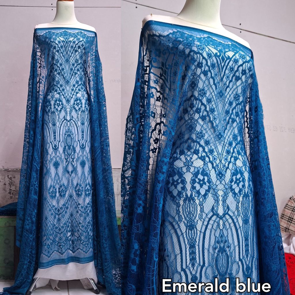 Kain Brokat CHANTILY Bahan Kebaya Wisuda Chantily Kebaya bali