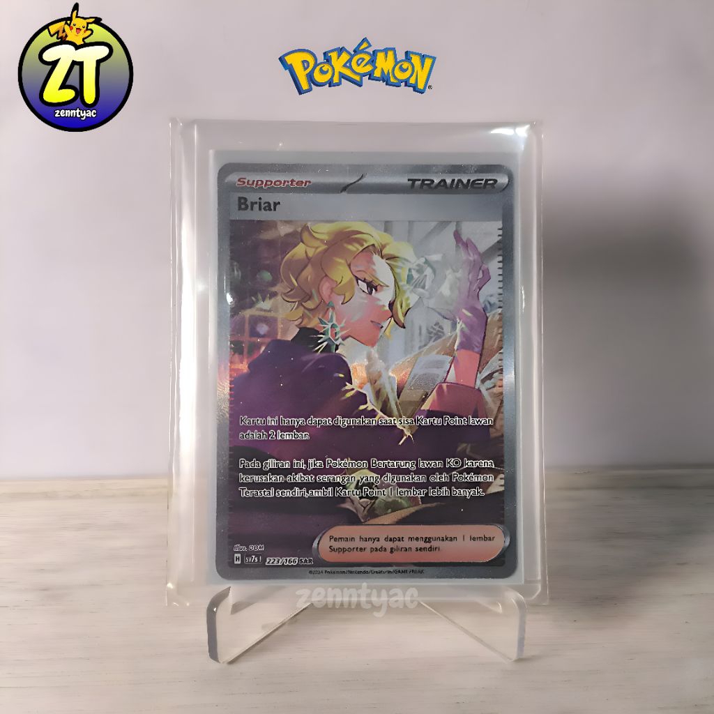 Kartu Pokemon Indonesia TCG Briar SAR Sv7s 223/166 Trainer