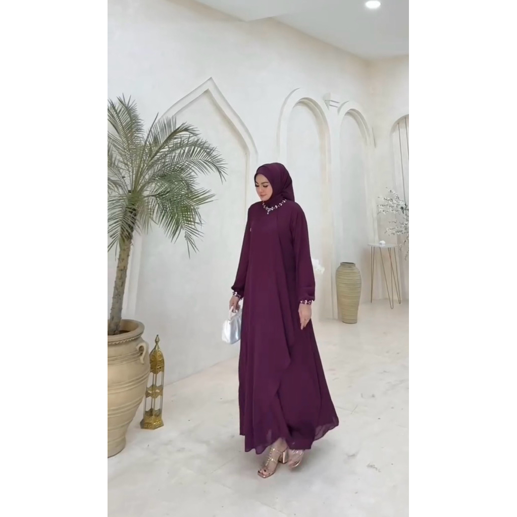 Andara Dress (Dress Only) Bahan Ceruty Premium