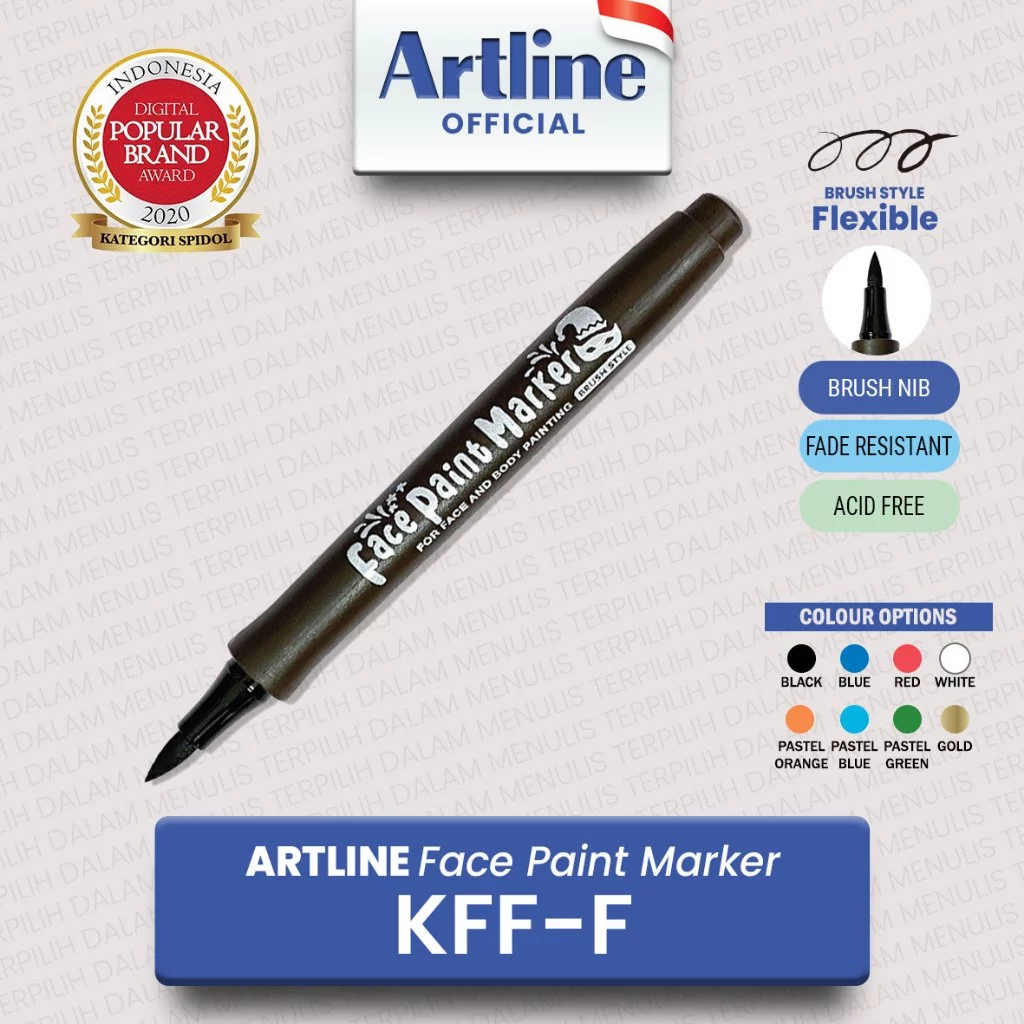 

(live) (PCS) Face Paint Marker for Face and Body Painting Brush Style / KFF-F 2