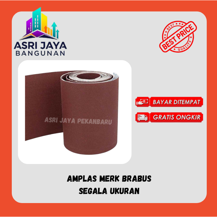 

Amplas / Kertas Pasir Segala Tingkat Kekasaran Merk Brabus mulai dari halus hingga kasar (Harga Per ROLL)