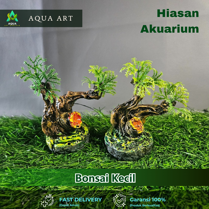 Hiasan Akuarium Ornamen Aquascape Bonsai Mini Kecil Mentik