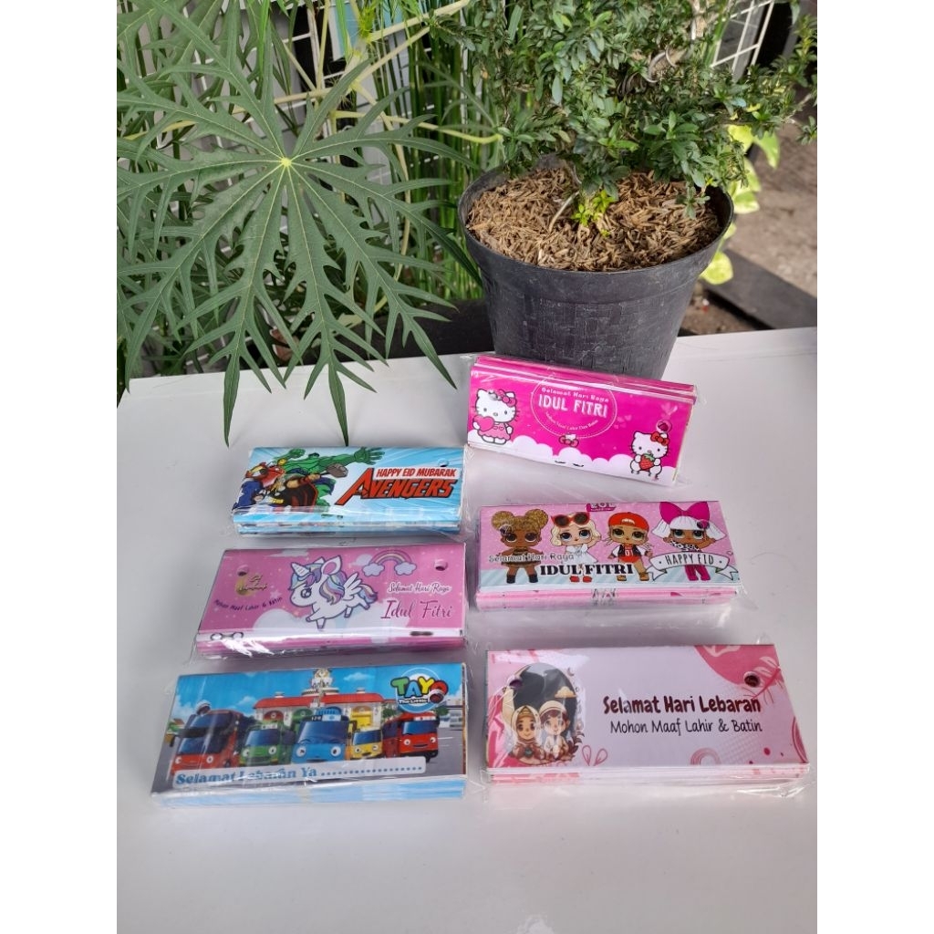 

50lembar KERTAS SAJA Kertas Label Tas Snack Edisi Idul Fitri