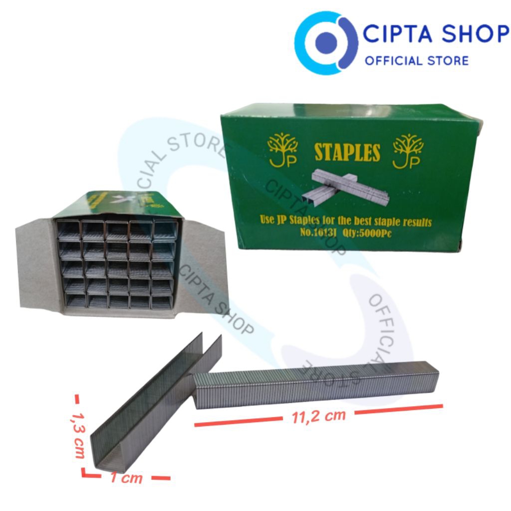 

JP 1013J REFILL ISI STAPLESS TEMBAK 1 PAK 5000 PCS